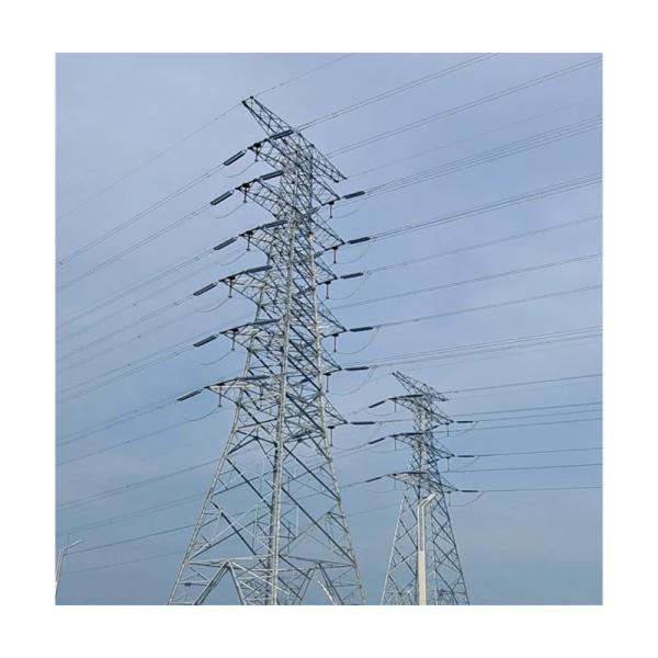 Yinghao manufacturer 10kv-500kv galvanized steel transmission tower double circuit power angle steel grid tower