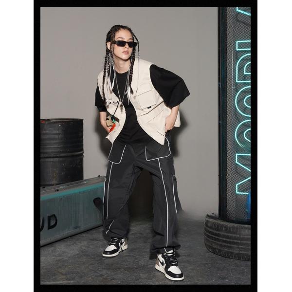 Windstopper Material Professional Ski Pant with Reflective Lines and Windproof Feature