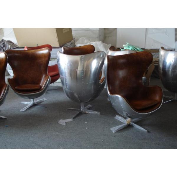 Aluminium Rivited Back Aviator Egg Chair Hand Crafted Hotel chair
