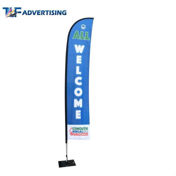 Large Square Advertising Banners And Flags 14ft 4.2m Digital Printing Washable
