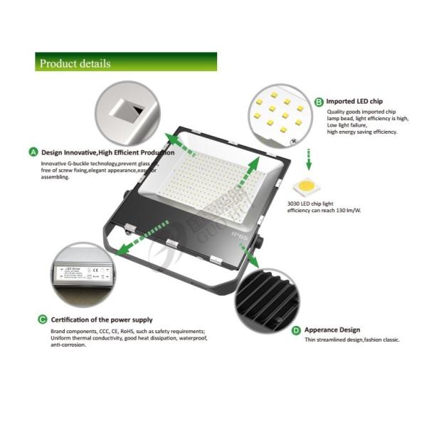 Football Stadium LED Flood Lights 4KV Surge Protector 400w 600w 5 Years Warranty