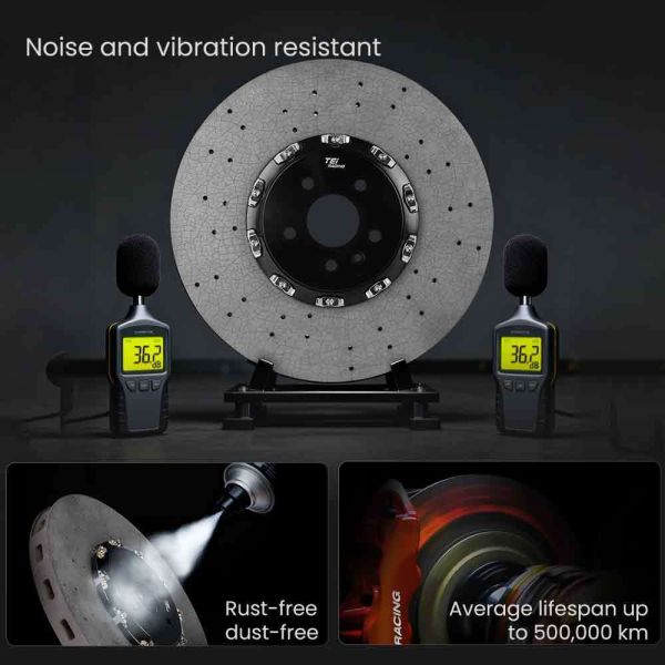 TEI TCCB-R Carbon Ceramic Brake Disc Rotor 355mm/380mm/400mm/410mm/420mm/440mm Brake Disc CCB for Mclaren Aston Martin