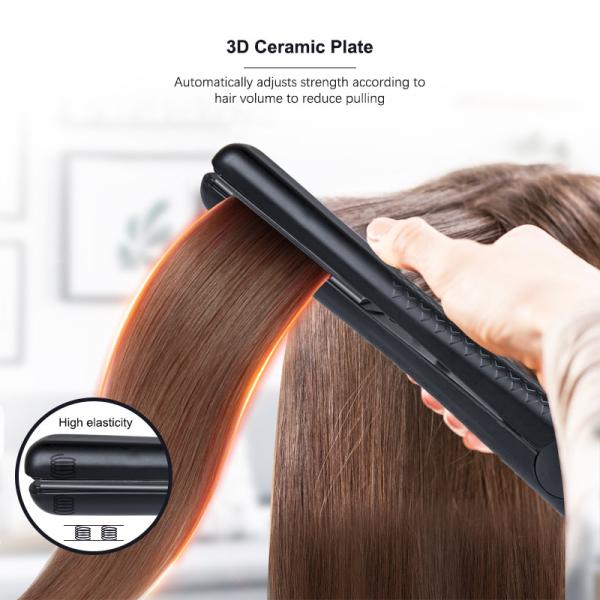 Черные керамические брошенные плиты титана раскручивателя 3D волос края плавая