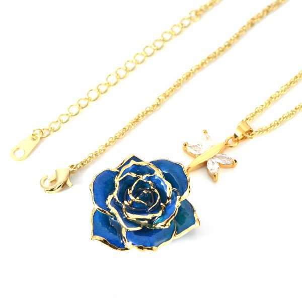 Pure Handmade Fashion Rose Necklace Wholesale for Christmas Birthday  Valentine Gift