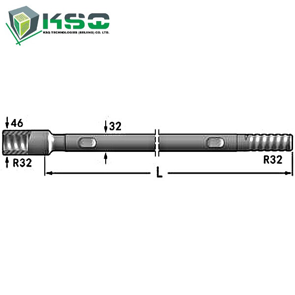 Отверстие штанги R32-Round 32-R32 скорости R32 топя ключ плоские 25,4 mm 9,2 mm