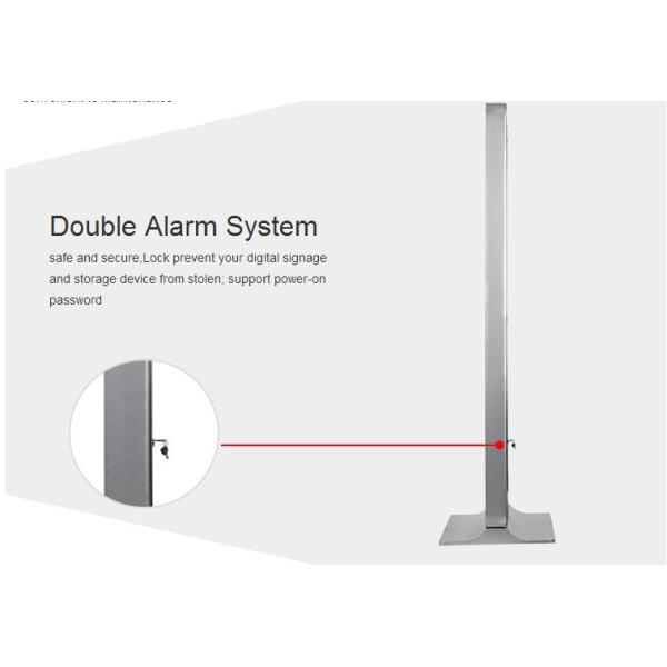 WIFI PC Supermarket Digital Information Display , Nano Foil Touch Screen Display Stand