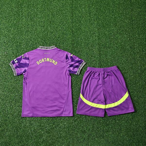 New Dortmund children's purple jersey 2025 support group customization