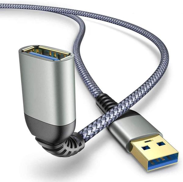 Cabo de extensão trançado durável de USB 3, homem de USB 3,0 ao ODM fêmea do cabo