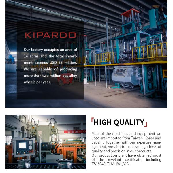 Сплав KIPARDO катит Al Тойота 18 дюймов отполировал филированную оправу колеса сплава