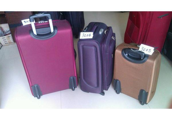 Popular 4 Piece Set Iron Trolley Eva Luggage Suitcase Set Made Of 600D Twill Fabric