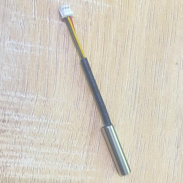 6x25mm Nickel Plated Brass Housed DS18B20 Temperature Sensor GX18B20 Digital Sensor With 50mm 26AWG 3 Core Cable