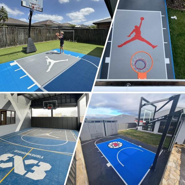 Плитки для наружных упражнений 0,53 Сопротивление трению и 95% скорость отскока мяча для высокой долговечности