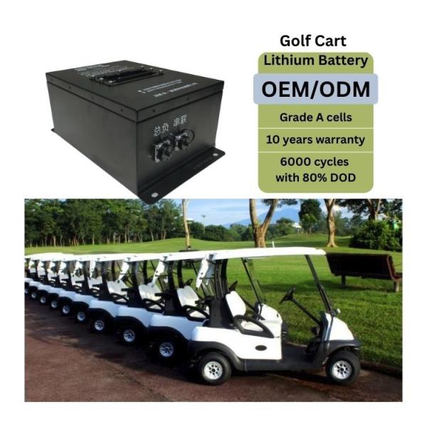 Lithium Golf Cart Battery Pack 48V80AH Golf Cart Lifepo4 Battery OEM