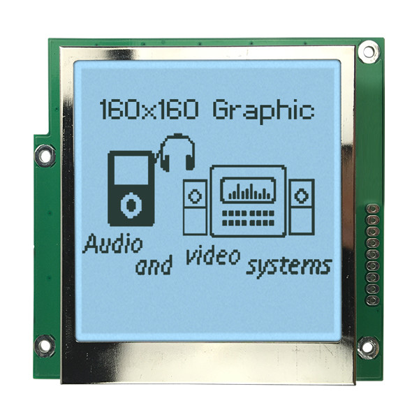 модуля положительный ST75161 3.3V VDD SPI дисплея 160x160 интерфейс графического FSTN LCD