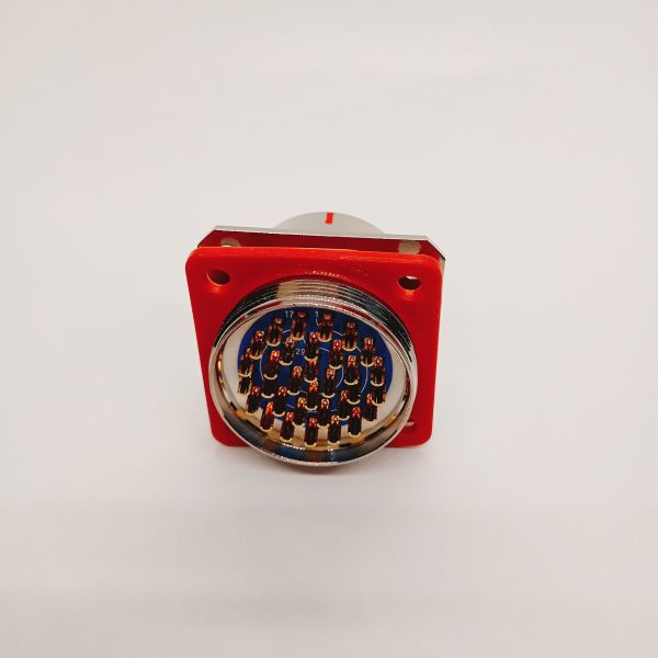 Y11 Series 32Pin Circular Connector with Gold-Plated Contacts and Aluminum Alloy Housing for Harsh Environments
