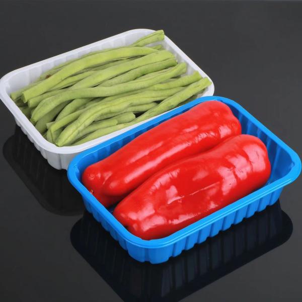 Hengmaster Pet Soft Disposable Plastic Food Tray Food Grade Handle Fishing