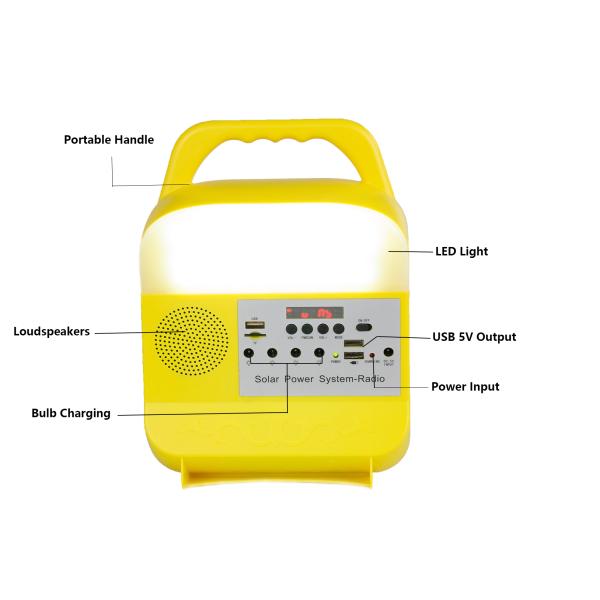 набор панели солнечных батарей осветительной установки солнечной энергии 8000mah портативный
