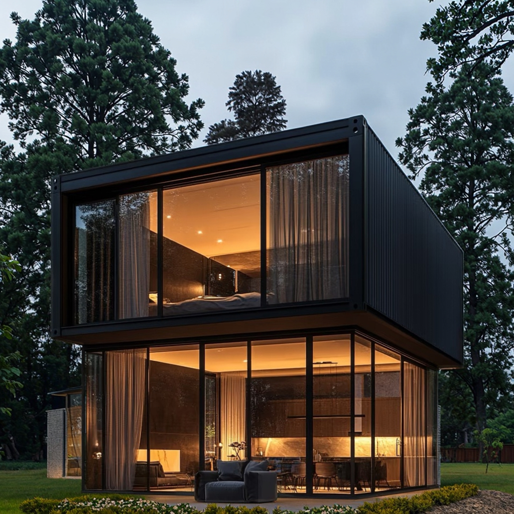 Detachable 40ft & 20ft Container Houses for Home Office Hotel Outdoor Warehouse Shop & Villa Made of Sandwich Panel