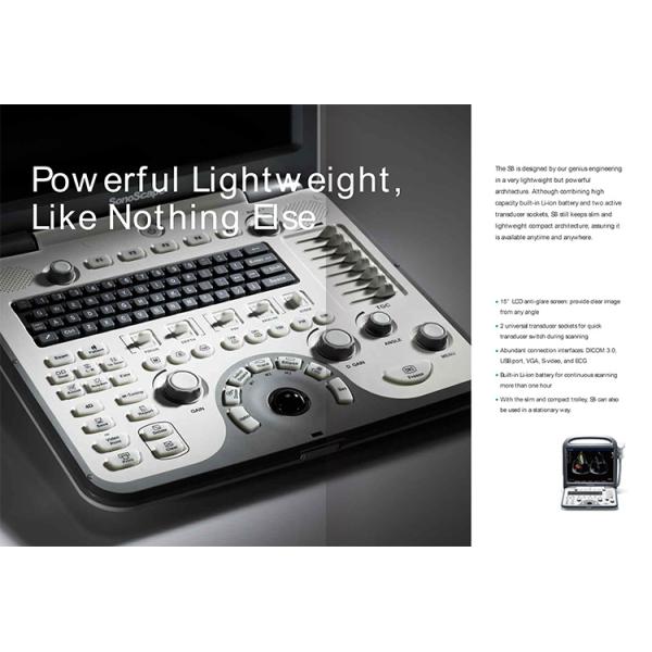 Sonoscape S8 B/ 2B/ 4B/ M/CW Echocardiography Ecograph 4D Laptop Notebook Portable Color Doppler