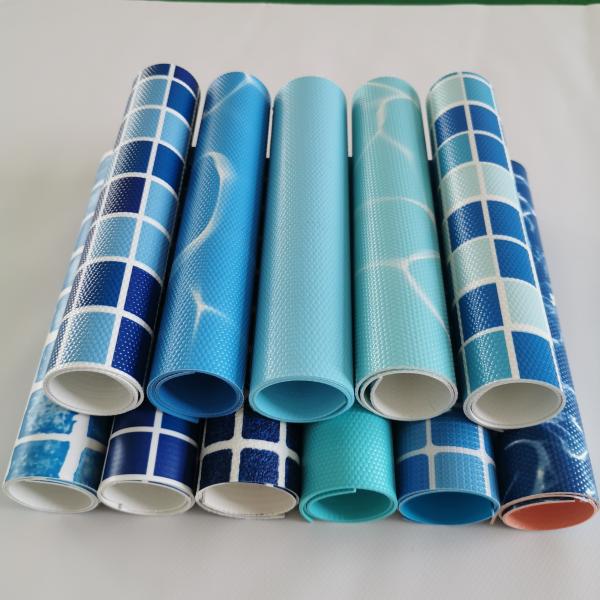 Waterproof Blue Mosaic Pool Liner 1.2mm 1.5mm Vinyl Liners For Inground Pools