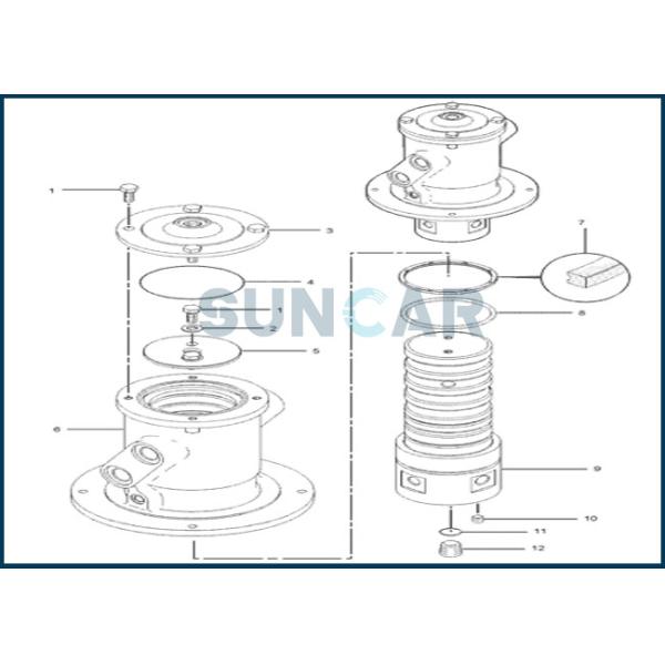 162-4696 набор 1624696 шарнирных соединений/уплотнения центра совместный для CAT E320 E320B E320C E320D