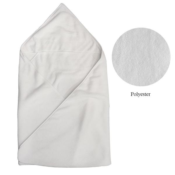 Sublimation Swaddle Blanket Polyester Towel Blankets Custom Print Milestone Blank Sublimation Baby Blanket With Hat