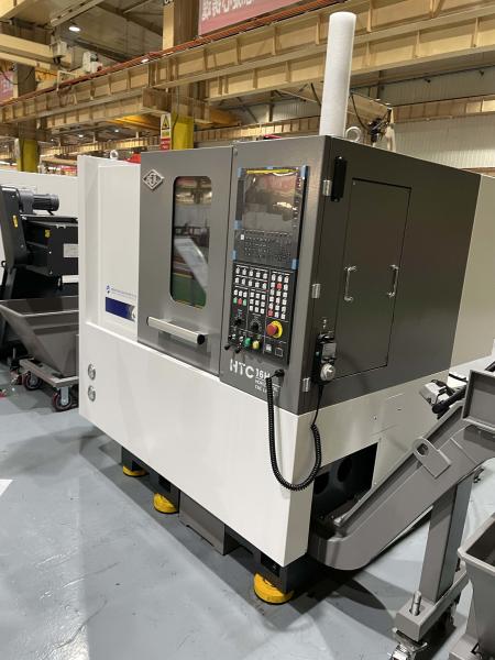 SMTCL Pequenas peças de usinagem HTC16H Metal Slant Bed CNC Lathe 8 estações Lathe CNC horizontal