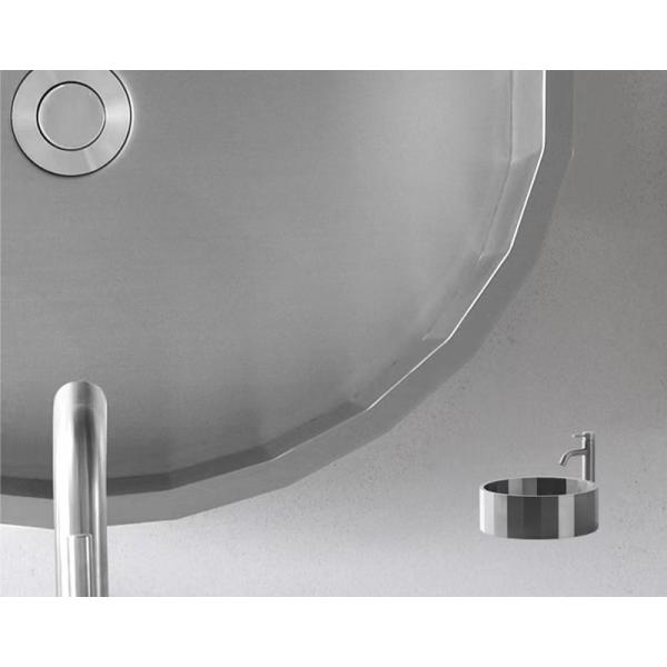 Oval Shaped Stainless Steel Vessel Bathroom Sinks With Matte Black Matte Grey Color