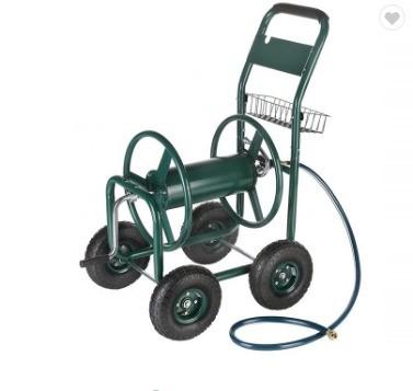 High Capacity Industrial Hose Reel Cart Corrosion Proof Custom Garden Hose Reel On Wheels