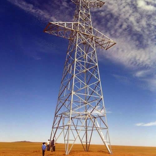 10 - 700KV HDG Lattice Transmission Steel Tower