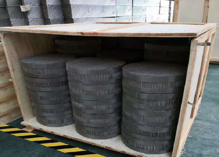 Compact Metal Structure Packing Module Low Pressure Drop High Capacity