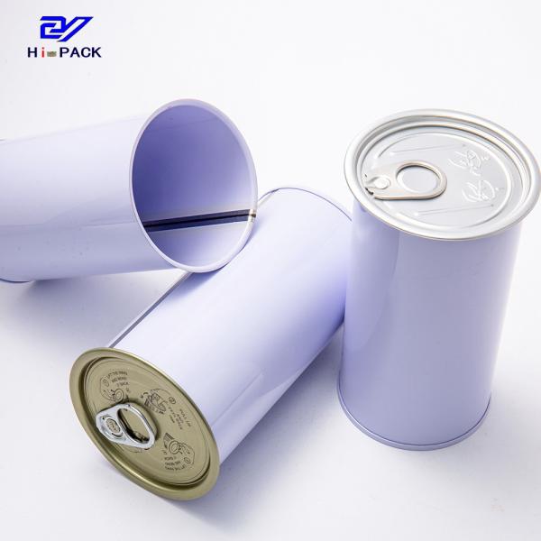 400g 500g 800g 1000g Boîte à boisson en métal Enveloppe en étain violet