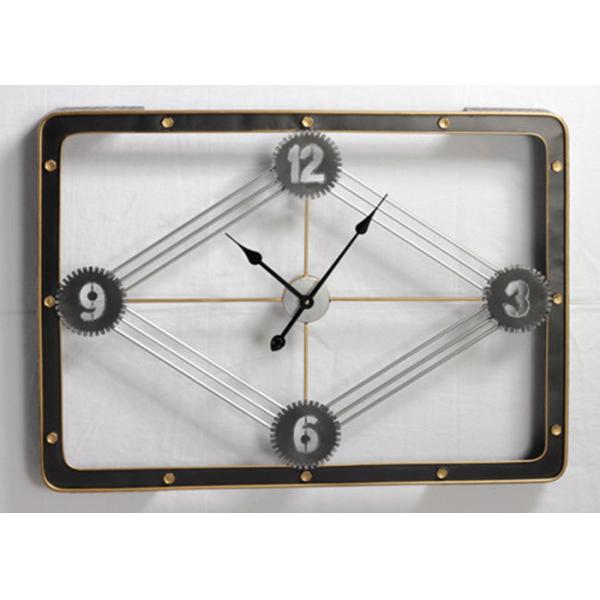 Roman Numerals Metal Wall Art Clock