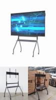 100kg Portable TV Stand Wheels Vesa Floor Stand Mounting Pattern 600x1080mm