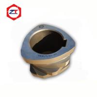 Elementos de parafuso extrusor de baixa tolerância 3 estrias únicas para máquina WP Parafuso gêmeo de plástico Elemento de parafuso extrusor