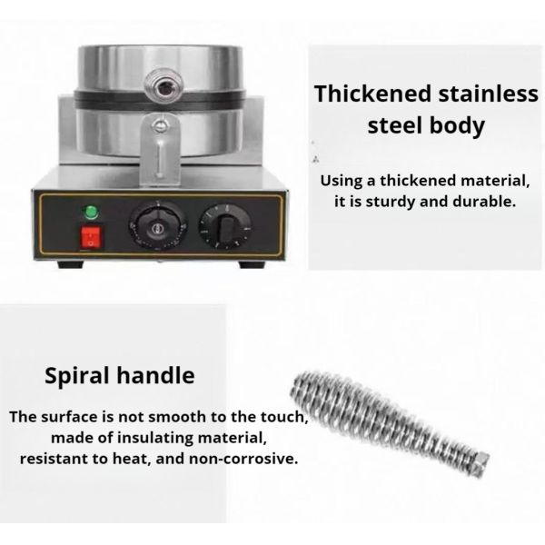 Single Head Egg Roll Machine Snack Maker Machine For Breakfast Bar