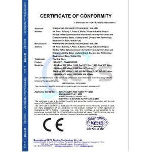 Wuhan The One Micro Technology Co., Ltd. Certifications