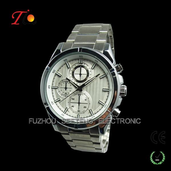 Men watches with master design and mature stainless steel strap business style