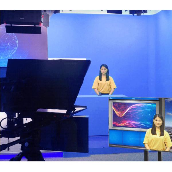 Темперный HD стеклянный стенд 22 дюймовый телепромптер для телевещательного оборудования