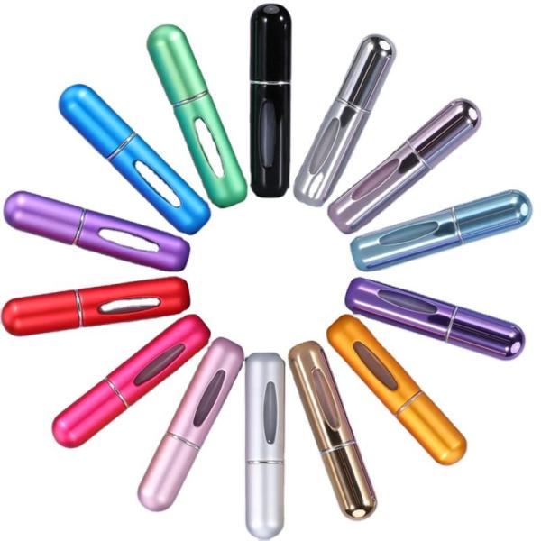 бутылки брызг духов кармана 5ml 8ml атомизатор Refillable небольшой пустой алюминиевый