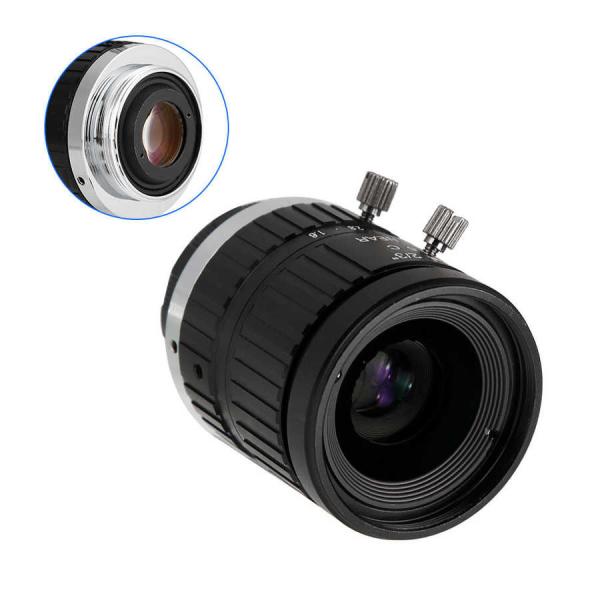 16mm HD 2/3 C Port  5MP F1.6 Industrial Camera Lens 17.53mm BFL