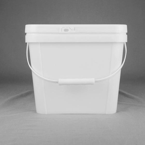 6L Rectangular Plastic Bucket for Seafood Packaging
