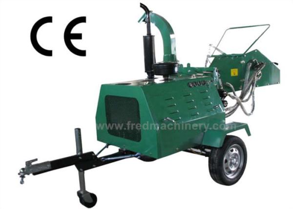26L Hydraulic Tank 8 Inch Wood Chipper Hydraulic Feeding Custom Color