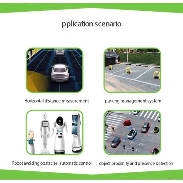 Waterproof Dual-probe Ultrasonic Distance Sensor with Digital Output for AGV Service Robot Obstacle Avoidance