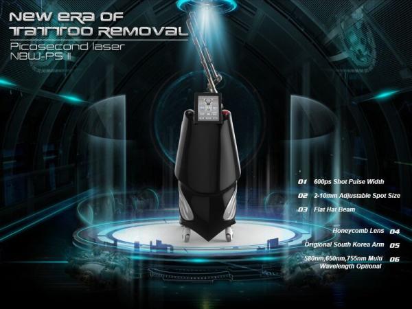 Korea laser arm 600ps Picosecond laser machine for tattoo removal and pigmentation removal