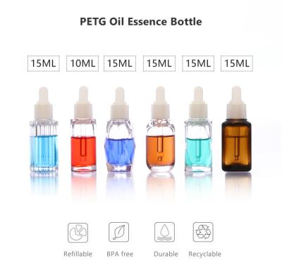 15ml Essential Oil PETG Plastic Bottles Dust Free Color Customized For Shampoo