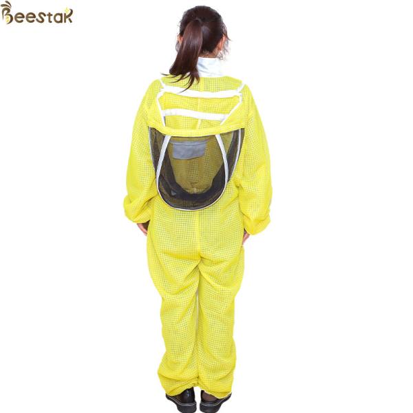3 слоя Желтая пчеловодческая одежда Вентилируемый костюм для пчеловодства