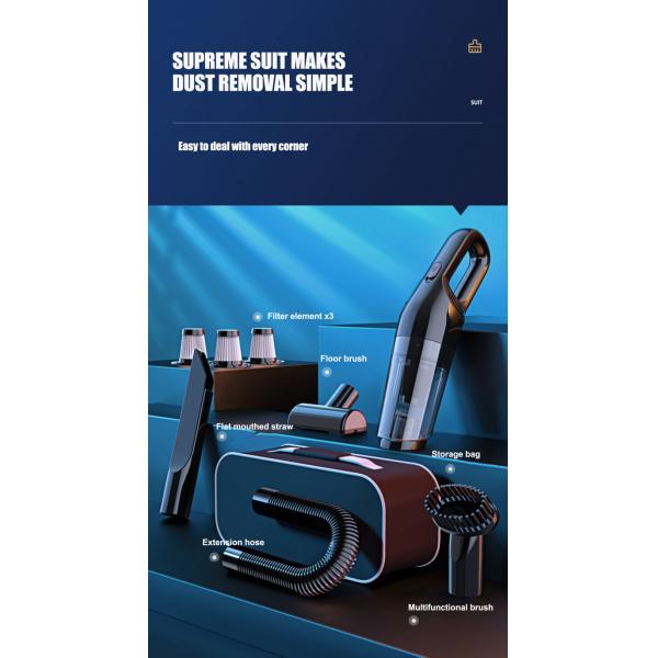 Lightweight Rechargeable Stick Handheld Vacuum Cleaner 51-80AW Suction Power 0.81kg