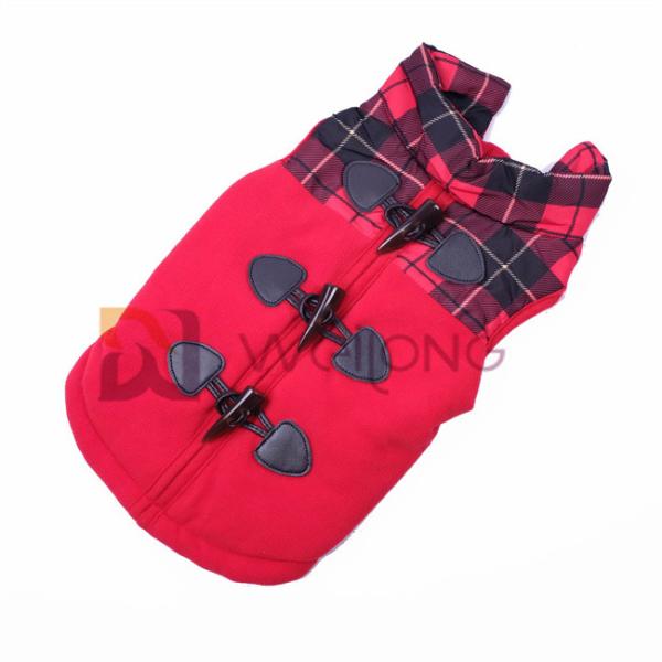 Собака петель рожка вола кожаная вниз с велкро/Faux куртки раскрывая теплые пальто собаки