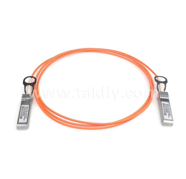 10G SFP+ Active Optical Cable (AOC) – 300m on OM3, 850nm VCSEL, Low Power <0.35W/end, SFP+ to SFP+ Short-Reach Interconnect